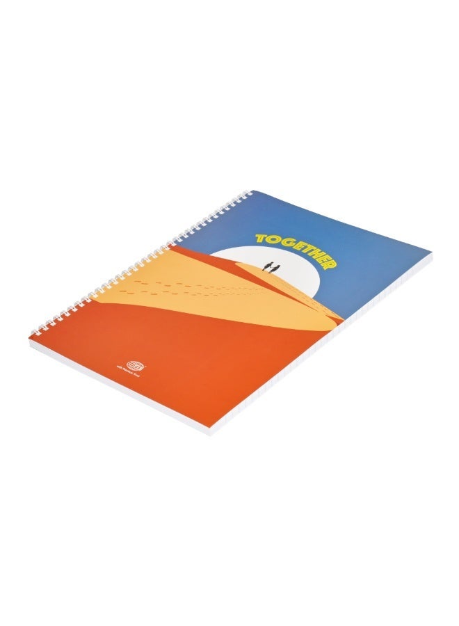 FIS Hard Cover Notebook Single Line A4, 100-Sheets 5-Piece - FSNBA419-06 - Image 3